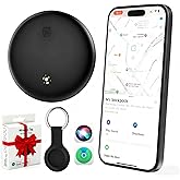 LENTION Air Tracker Tag, Item Finder Works with Apple Find My (iOS Only), Bluetooth Tracker for Kids, Keys, Luggage, Suitcases, Loud Beep, IP67 Waterproof, Replaceable Battery, Gift for Family Friends