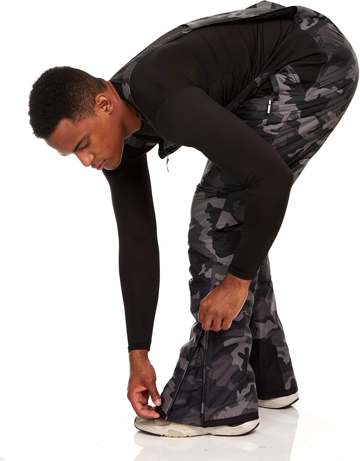 Arctic Quest Mens Insulated Water Resistant Ski Snow Bib Pants: Clothing