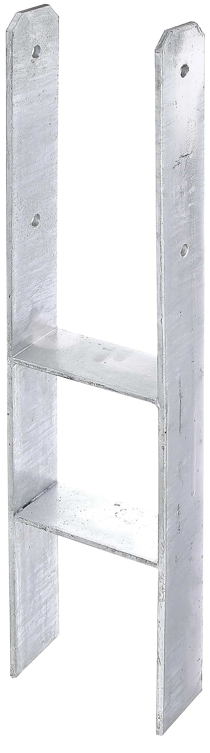 GAH-Alberts 213800 H-Post Base Hot-dip Galvanised, Total Height: 800 mm, Material Thickness: 8 mm lichte Breite: 161 mm