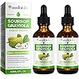 QJCWXIAOX (2 Pack) Soursop Graviola Liquid Drop, Nature Soursop Extract Liquid for Cell Support & Regeneration, Immunity, Liver & Antioxidant, Easy to Absorption