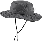 Connectyle Kids Foldable Wide Brim Sun Hat UPF 50+ Sun Protection Bucket Hats Breathable Summer Beach Hat for Boys Girls