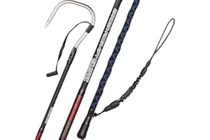 FISHAPPY Fishing Gaff Saltwater Fish Gaff with S316 Stainless Steel Fishing Hook Carbon Fiber Fishing Gaff