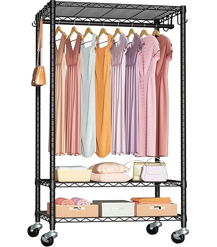 Amazon.com: Alera GR364818BL Wire Shelving Garment Rack, Coat Rack