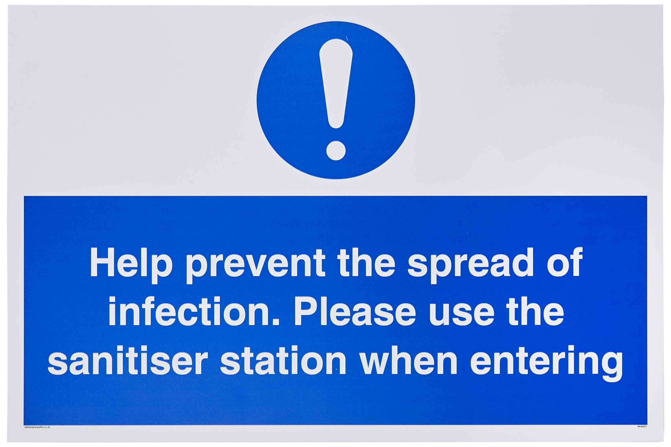 Help prevent the spread of infection. Please use the sanitiser station when entering