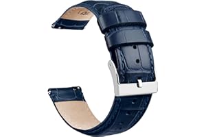 Ritche Christmas Gift Quick Release Leather Watch Bands Genuine Leather Watch Strap for Samsung Galaxy Watch 6 Band Classic 43mm 47mm 40mm 44mm 18mm, 20mm or 22mm for Men and Women, White Elephant Gifts, Stocking Stuffers for Men