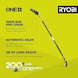 RYOBI OPP1820 ONE+ 18V Cordless Pole Pruner 20 cm Bar Body Only view 2