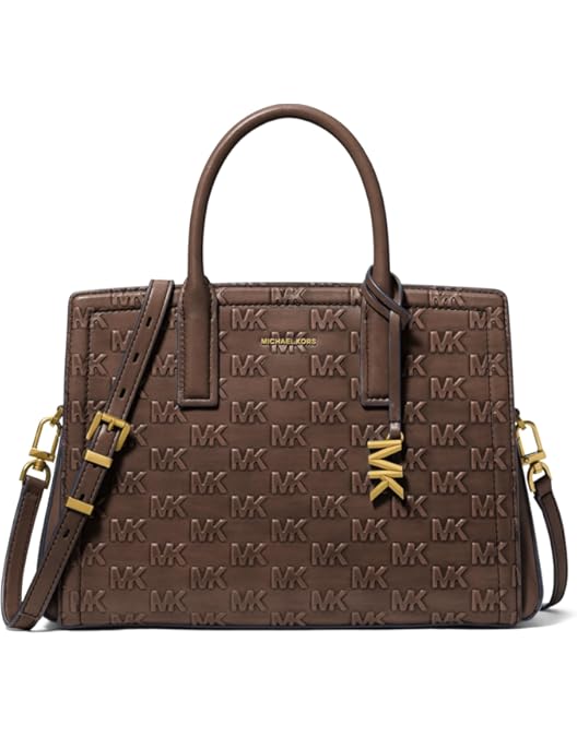 Amazon.com: H HALSTON Women's Handbags Satchel, Black/Gold, One