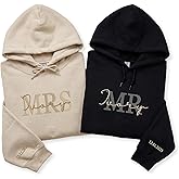 COUPLEHOODIES Custom Embroidered Mr and Mrs Sweatshirts – Matching Gift With Name Wedding Date for Anniversary Valentines Day