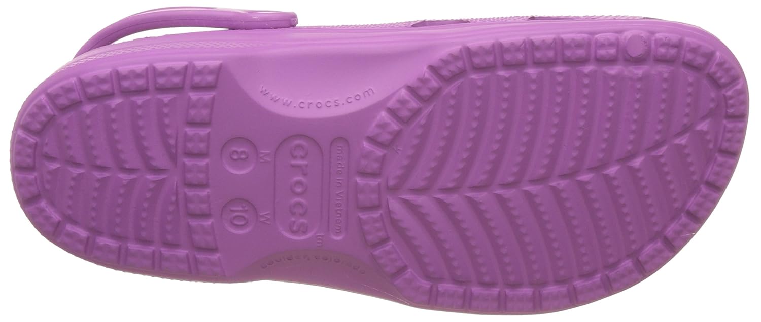 crocs unisex baya wild orchid clogs and mules