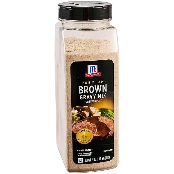 MCCORMICK PREMIUM BROWN GRAVY MIX, 21 OZ