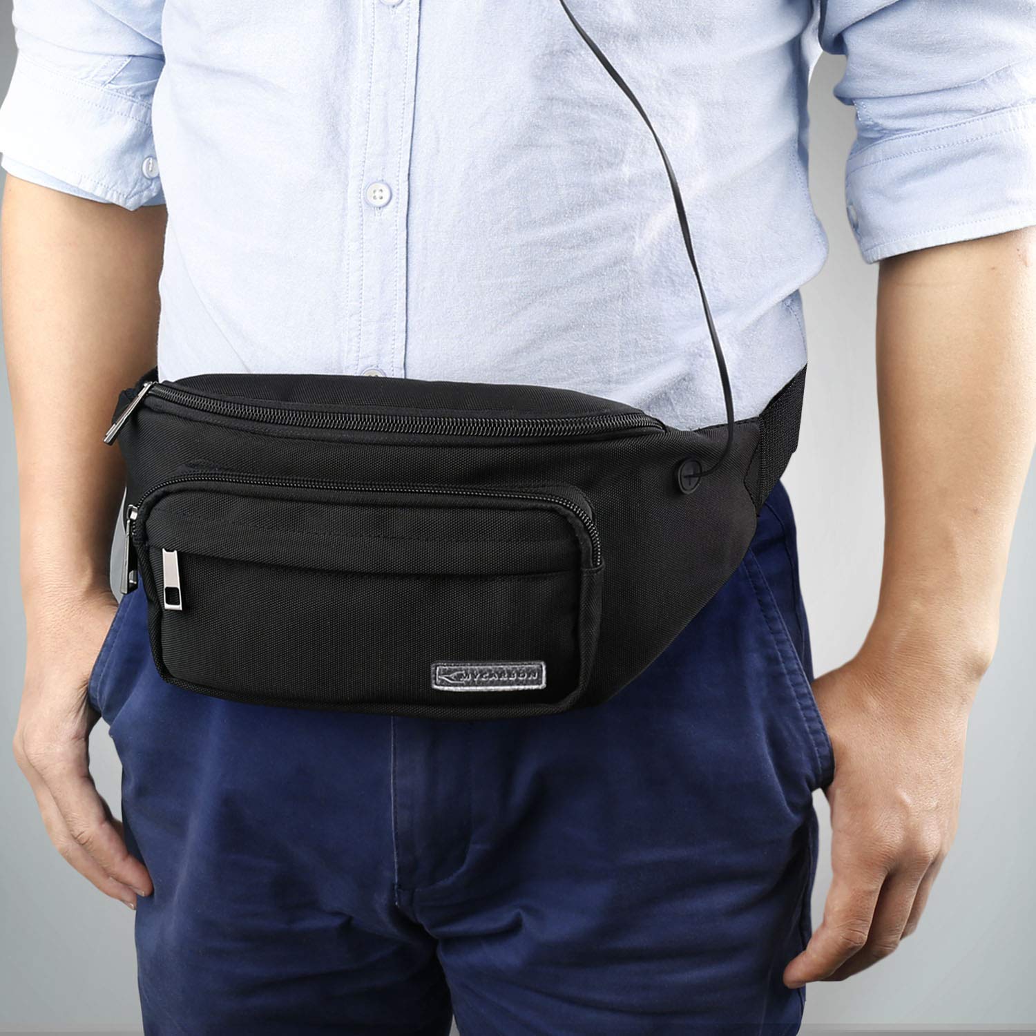 MYCARBON Fanny Pack for Men and Women, Large Fanny Pack Waist Pack Bag