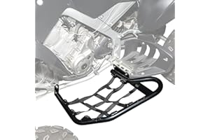 XATVXUTV Side Step Nerf Bars for Yamaha Raptor 700 / 700R 06-25, Foot Guards Pegs Heel Guards with Black Webbing Nets Off-Roa