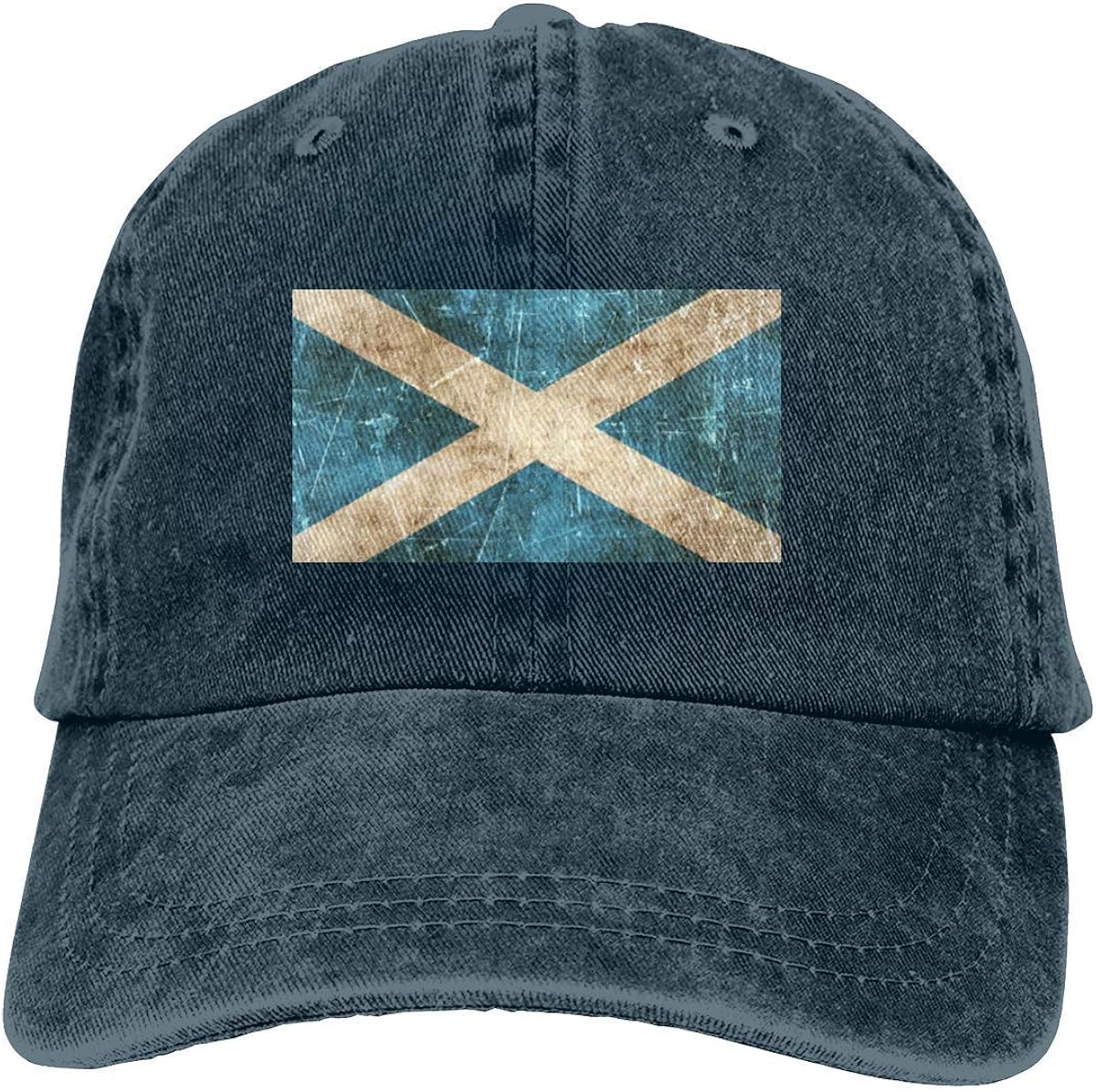 GYYbling Baseball hat Vintage Aged and Scratched Scottish Flag Vintage