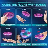 Semai Flying Toy Drone for Kids 360° Gesture Control LED UFO Indoor Outdoor view 6