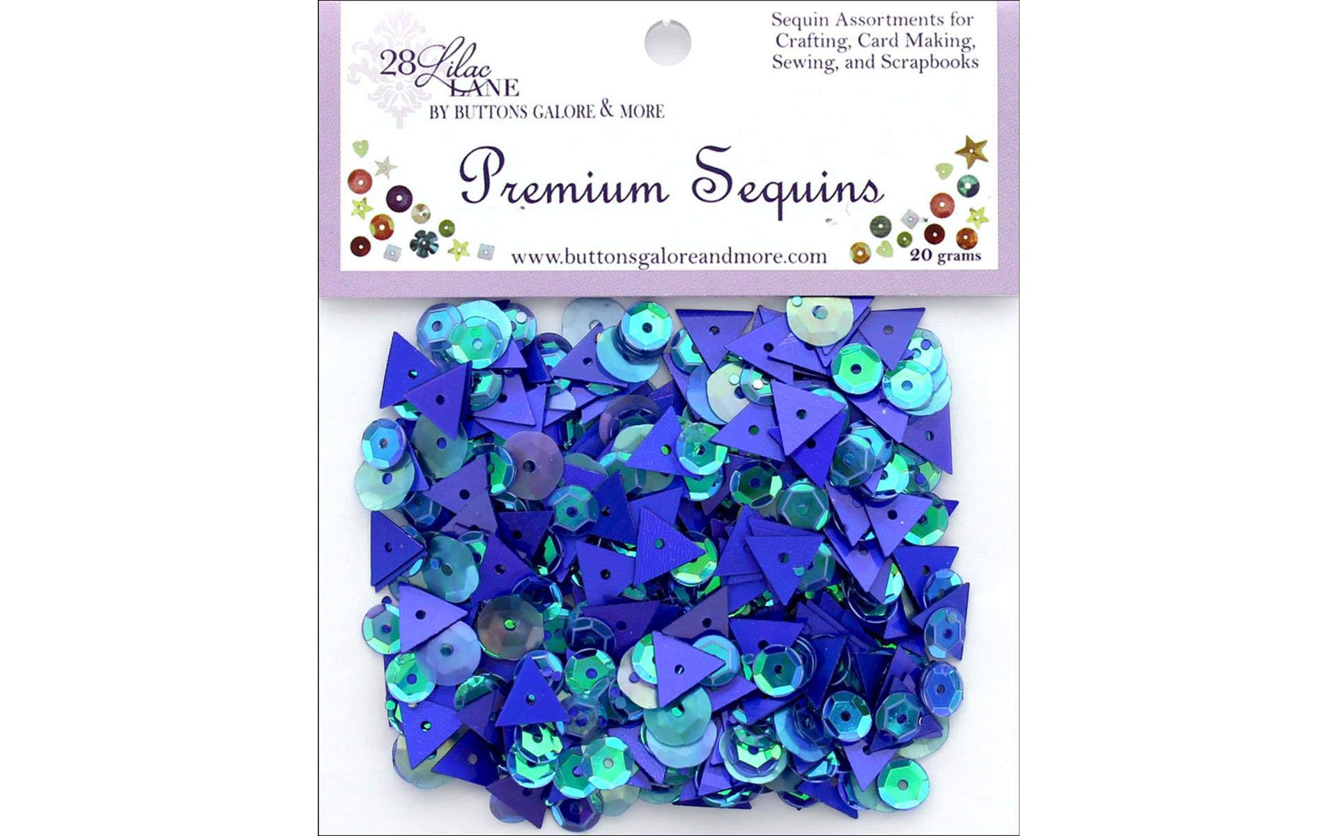 BUTTONS GALORE, INC Lilac Lane PREM SEQN Denim, Multicolor, One Size