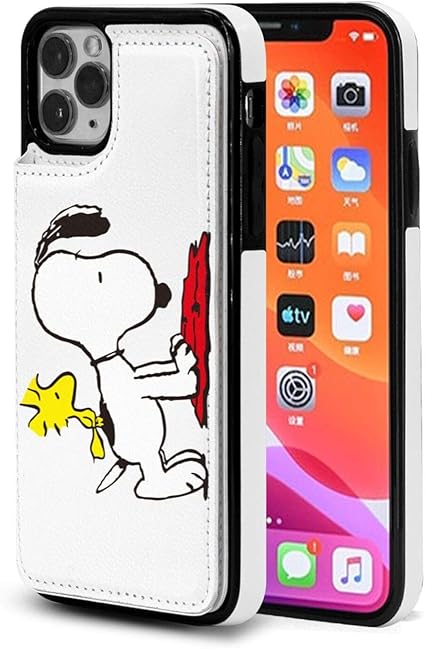 Amazon Iphone11 ケース スヌーピー 手帳型 レザー カード収納 全面保護 薄型 スタンド機能 キャラクター 可愛い 人気 家電 カメラ オンライン通販