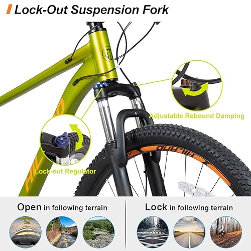 HH HILAND 29 inch Mens Mountain Bike, 17/19 inch Frame, Hydraulic