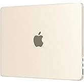 EooCoo Compatible with MacBook Air 13 inch Case M4 2026 2025-2022 M3 M2 A3240 A3113 A2681, Upgrade Matte, Scratch Resistant, Sturdy Protective Hard Shell for Mac Air 13.6 inch Case, Starlight Clear