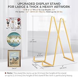 Large Plate Holder Display Stand - 10 inch Tall