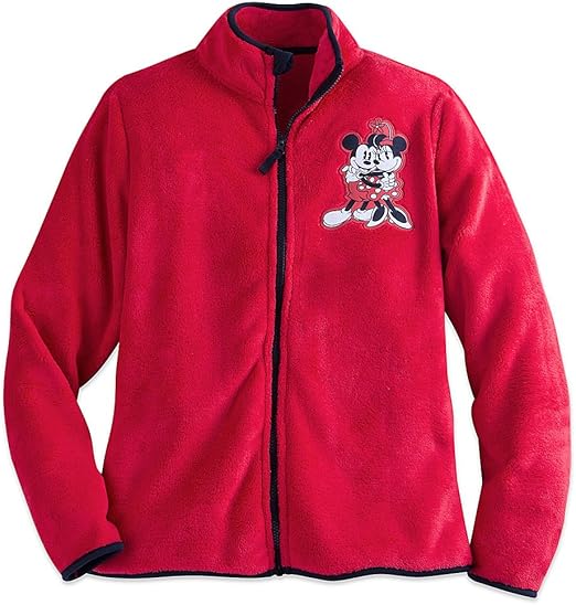 Buy Disney Womens Mickey and Minnie Mouse Fleece Jacket Ladies XS Red