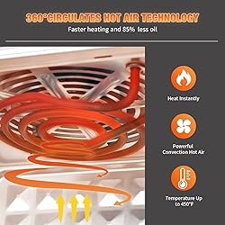Geek Chef 10L Air Fryer Convection Oven, 4 Slice