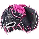 Wilson Fall 2024 A2K&reg; M23 33.5&rdquo; Baseball Catcher&rsquo;s Mitt - Right Hand Throw, Navy/Flamingo