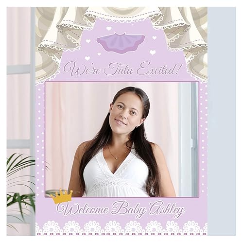 pink tutu baby shower