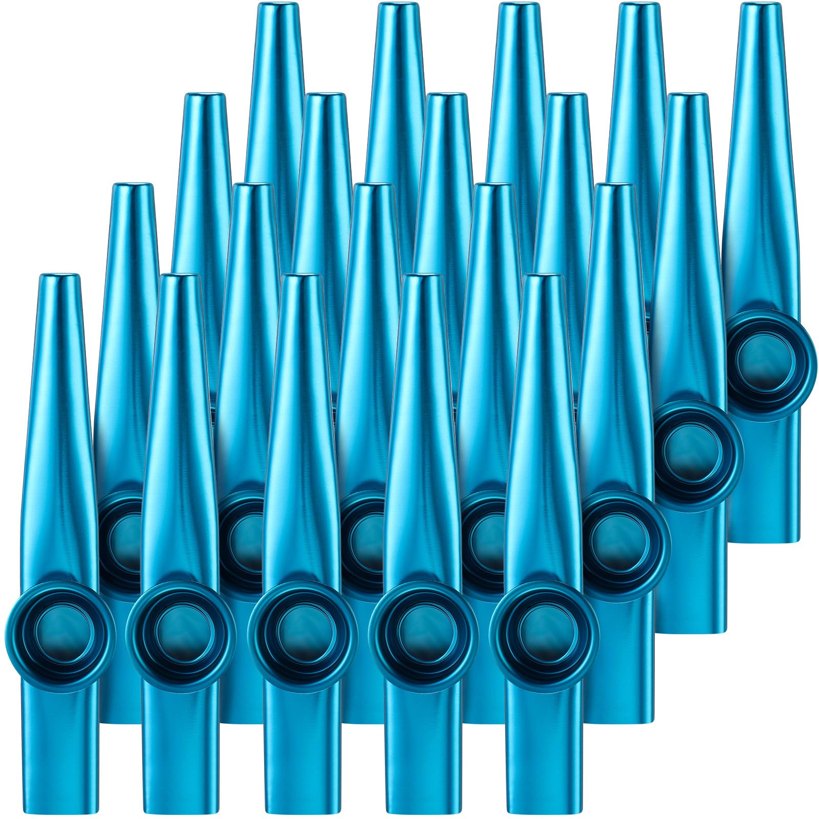 Photo 1 of 20 Pcs Kazoos Musical Instruments Metal Kazoos Flute Bulk for Adults Gift Prize and Party Favors Gift Bag Fillers Fun Song Games for Families(Blue)