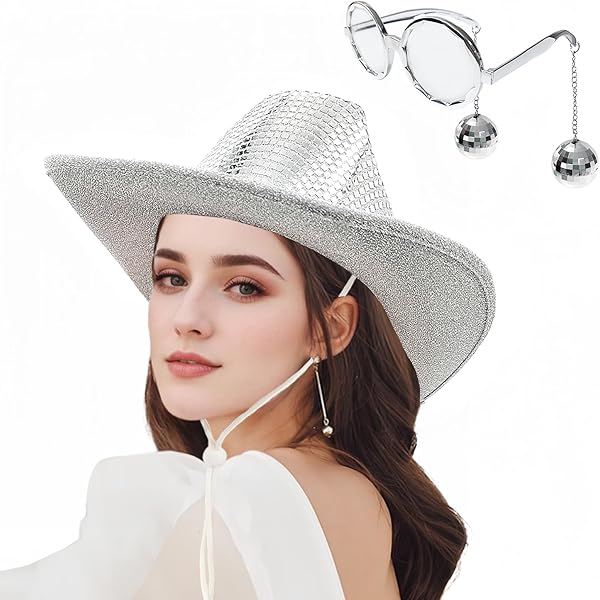 Disco Ball Garland Disco Ball Mirror Hat Sequin Party Cap For