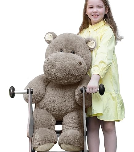 Amazon.com: The Petting Zoo Jumbo Hippo Stuffed Animal, Wild Onez
