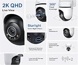 Tapo C520WS 2K 4MP WiFi Outdoor Security Camera Pan Tilt 360 Vision AI view 4