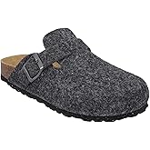 CMP ECO TARAZ Men’s Sustainable Felt Slippers – Recycled Materials with Natural Cork Footbed & Arch Support