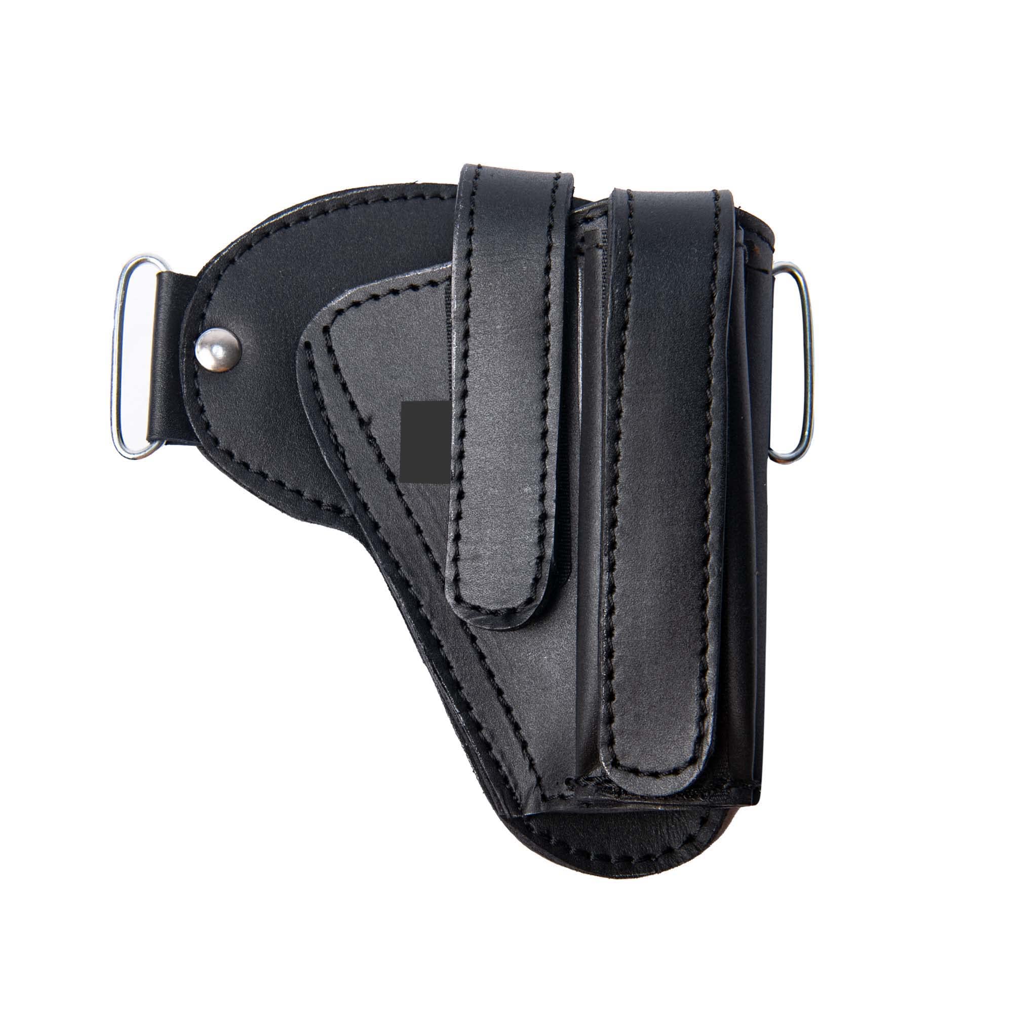 WC_Leather Gun Holster for Men Glock Holsters for Pistols Right handgun holsters Fits Glock 19 Gen 3 26 27 42 48 S&W M&P Shield Pistol Holster/Gun holster/Leather Holsters for Concealed Carry(Black)
