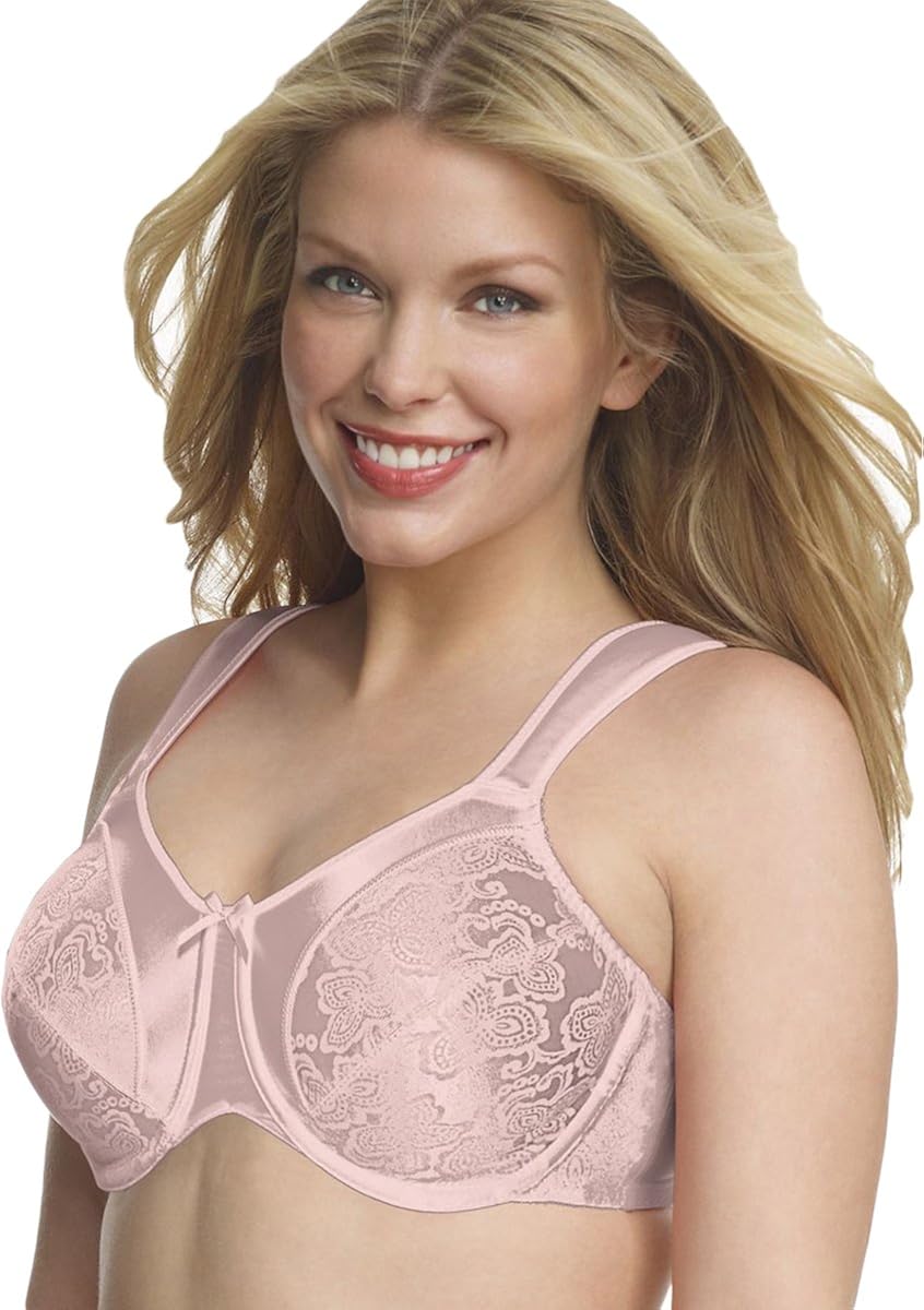 Bali Women's Satin Tracings Underwire Minimizer Bra at  Women’s Clothing store