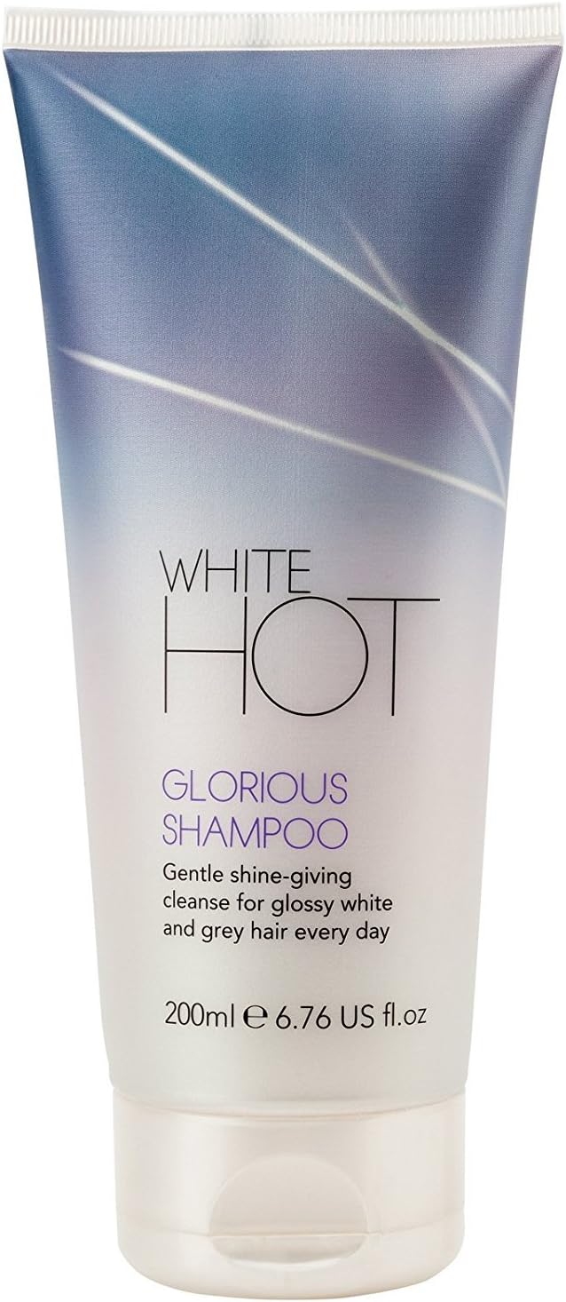 Glorious Shampoo by White Hot, 200ml, suitable for women with grey hair, 200 ml (Pack of 1)