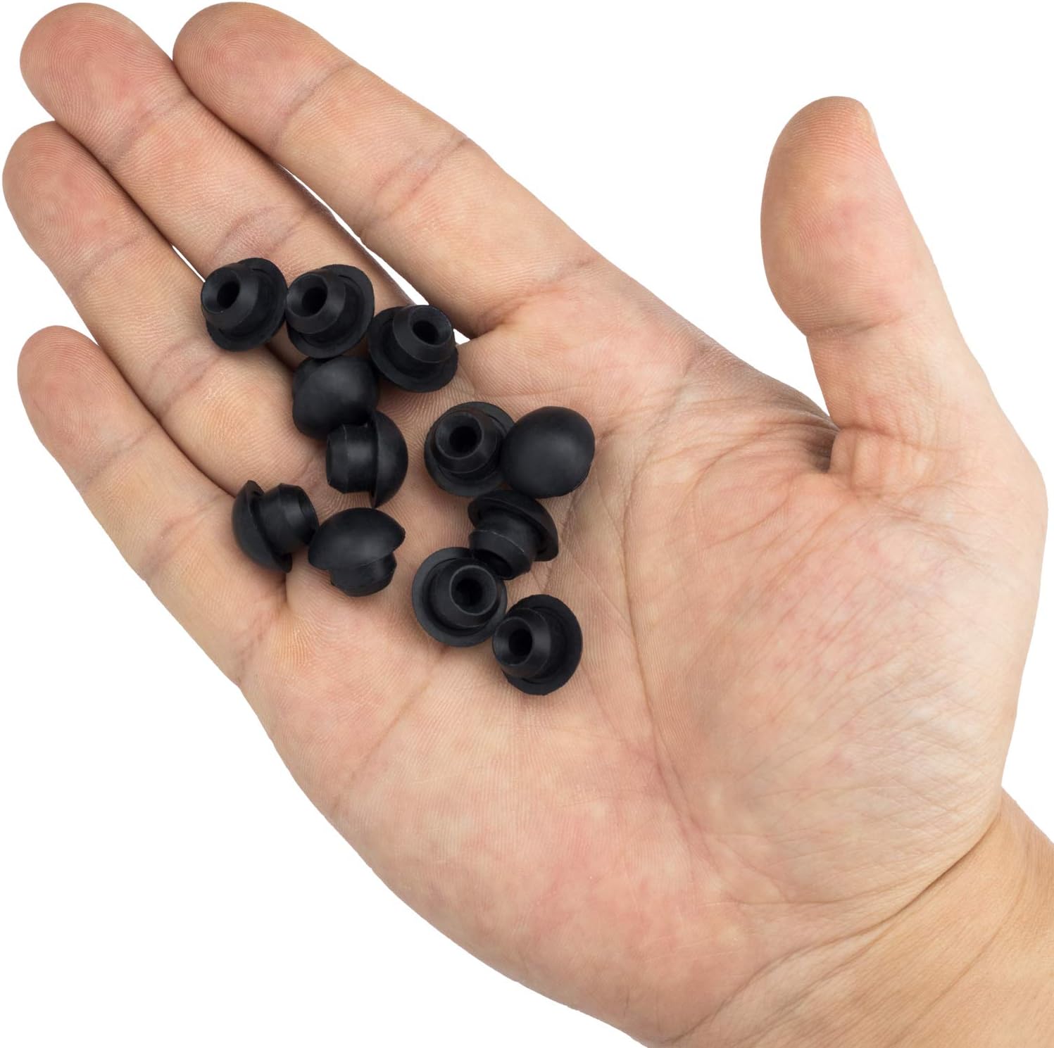 ANCIRS 50 Pack 8mm Floor Bottle Jack Plugs Black Rubber Hydraulic Horizontal Filler Bung For Oil