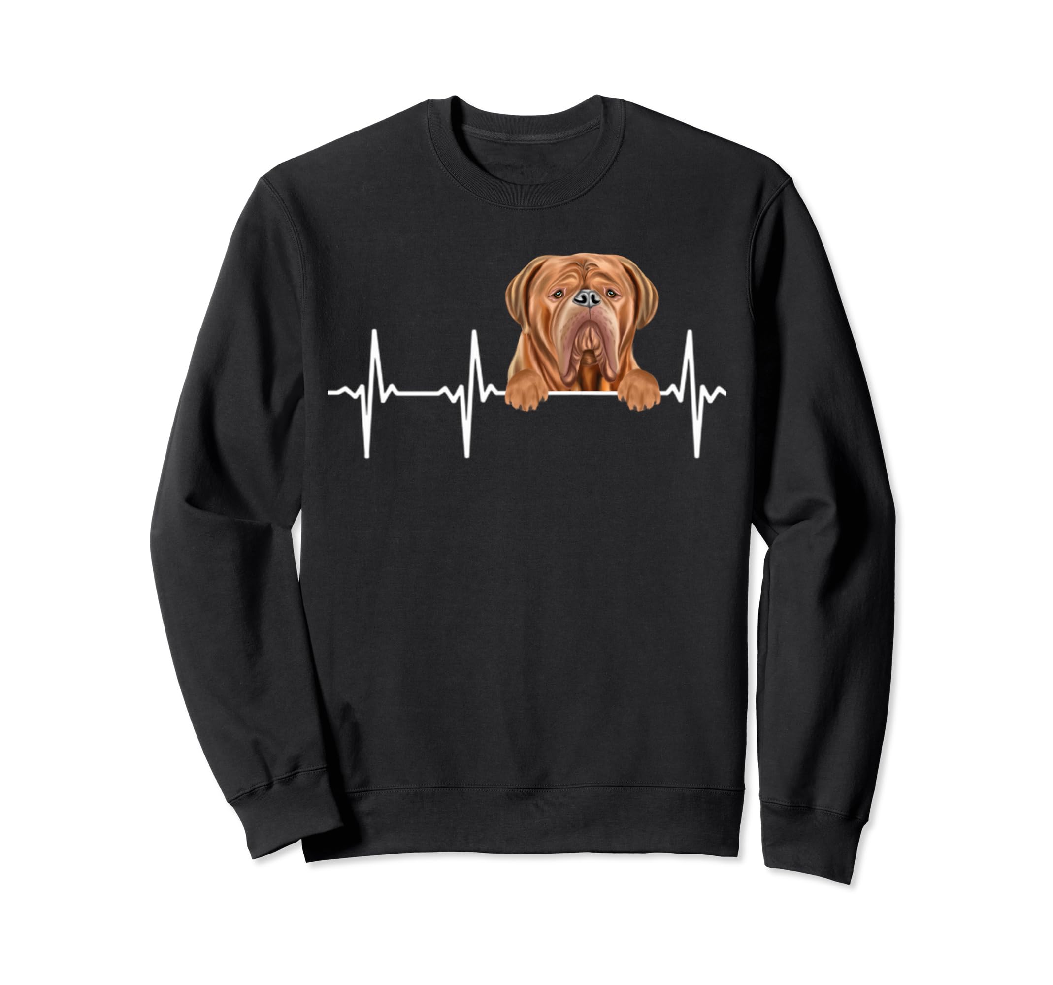 Funny Dog Heartbeat For Dogues de Bordeaux Lovers Sweatshirt