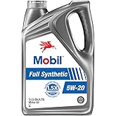 Mobil Full Synthetic Motor Oil 5W-30, 5 Quart