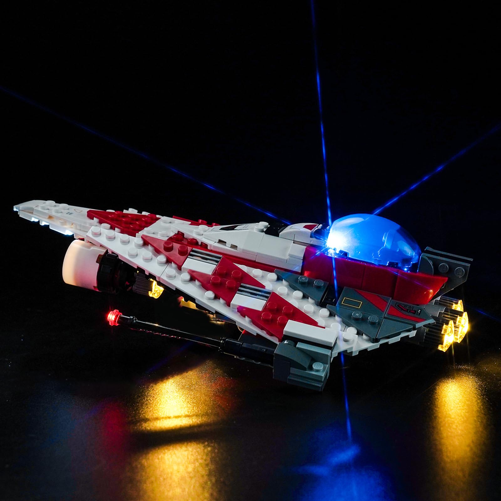 LocoLee Led Light Set Compatible with Lego Jedi Bob's Starfighter Led Decoration Lighting Kit Compatible with Lego 75388 Building Blocks Model,Only Lights Set,No Model (Standard Version) — image 1