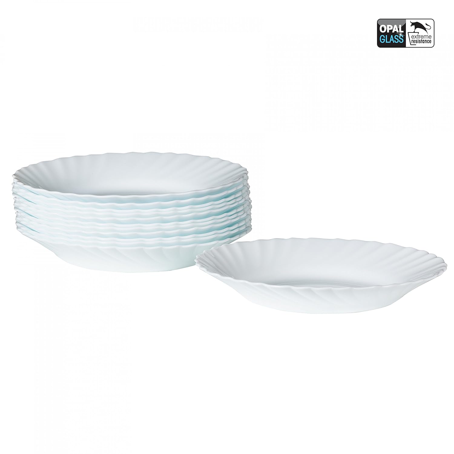 Bormioli Plato hondo prima - Juego de 12 | resistente al calor ...