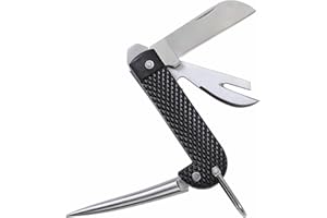 ULEES Marlin Spike Knife for Sailors – Stainless Steel Rigging Knife, Great for Knot Untying, Splicing Ropes, Camping and Sai