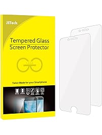 JETech Screen Protector for Apple iPhone 8 and iPhone 7, 4.7-Inch, Tempered Glass Film, 2-Pack