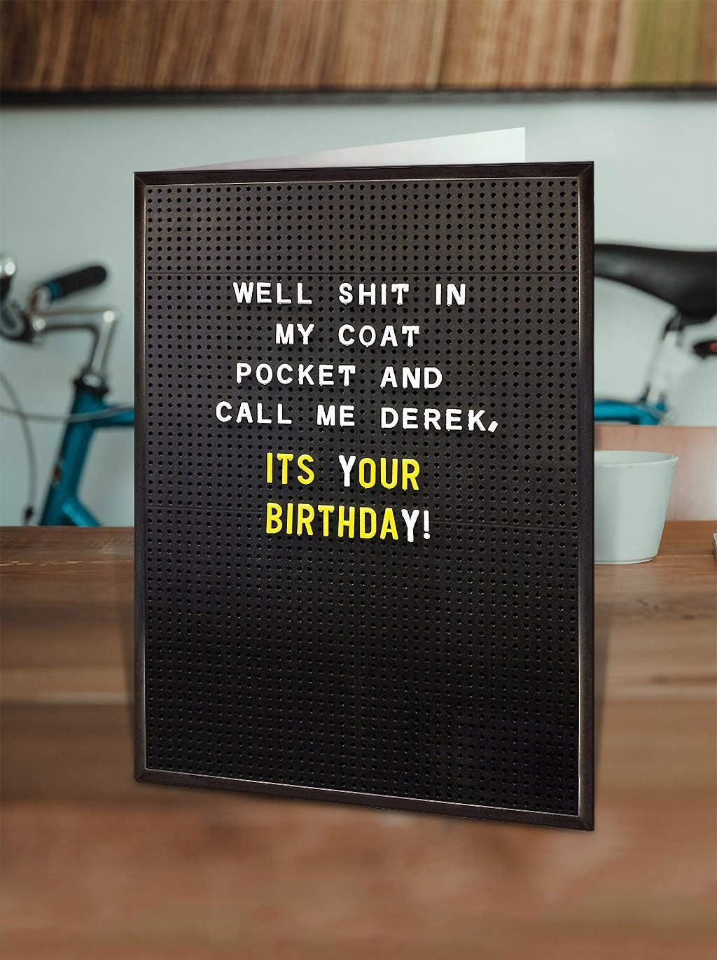 Brainbox Candy - Very Rude Birthday Card for Men Banter - ' In My Coat Pocket' - Cards For Brother Best Friends Mates - Image 3