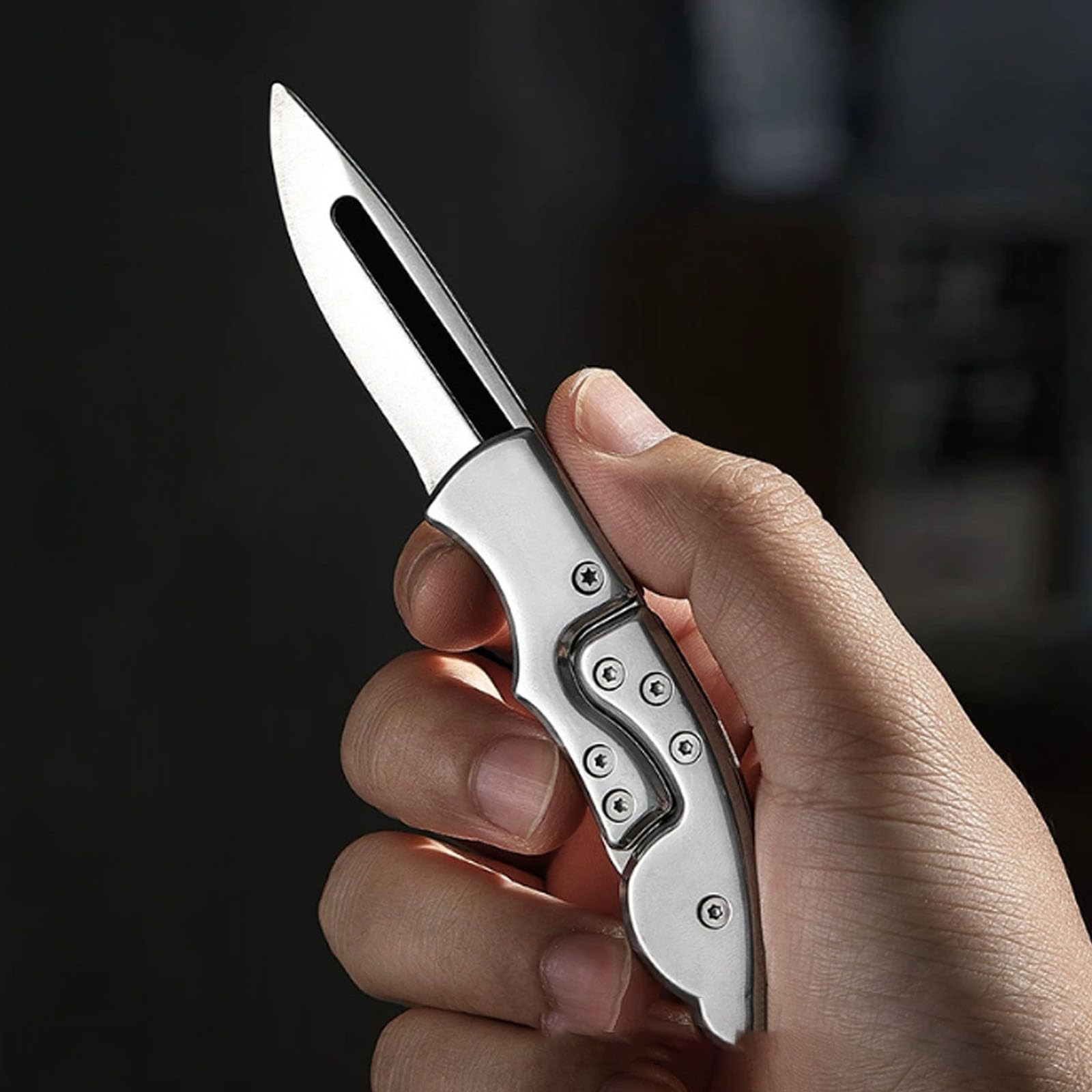 AZHU Pocket Knives & Folding Knives, 5.3 Inch All Steel Tactical Folding Knife, Survival Knife, EDC Pocket Knife, Daily Carry, Outdoor Hunting, Fishing, Camping