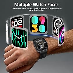SOUYIE Smart Watch with SOS, 1.85" AMOLED Display