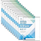 DECOHOBO 12 Pack 8.5x11 Acrylic Sign Holder Wall Mount, Plastic Wall Signs Acrylic Frame Photo Menu Flyer Display Holders with Adhesive Tape for Office, Home, Store, Restaurant - No Drilling