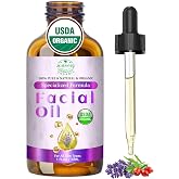 MMPANG Organic Glow Face Oil with Rosehip Oil, Facial Oil for Dry Skin | Blend Face Oil for Women USDA Cold Pressed Anti-Aging With Frankincense &amp; Jojoba, Gua Sha Massage Moisturizing, Brightening