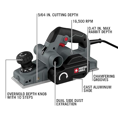 Porter-Cable PC60THP 6-Amp Hand Planer with PCCR701B 20V MAX