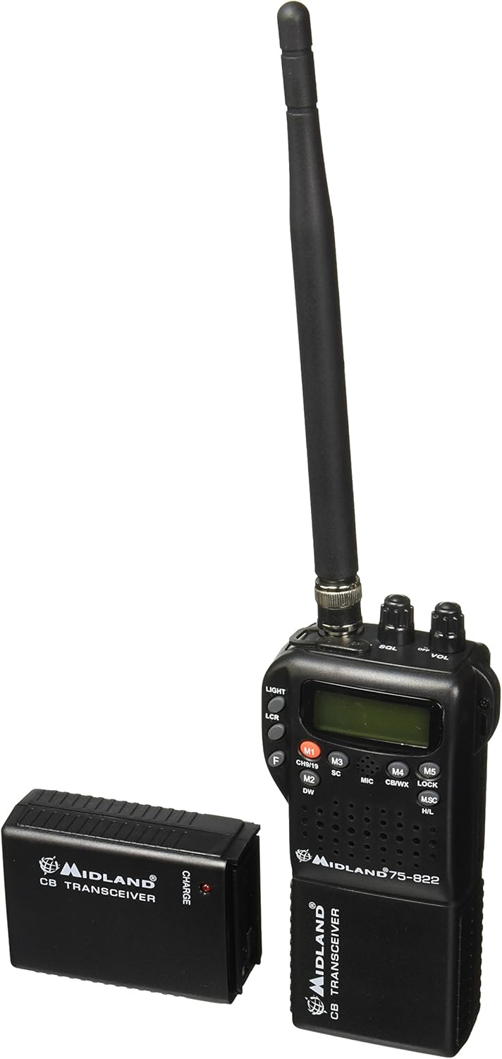 Midland Radio 75822 Portable Mobile CB Radio, Large LCD Display