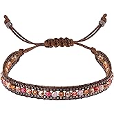 MINACHI Bohemian Braided Bead Bracelet for Women, Trendy Jewelry Design